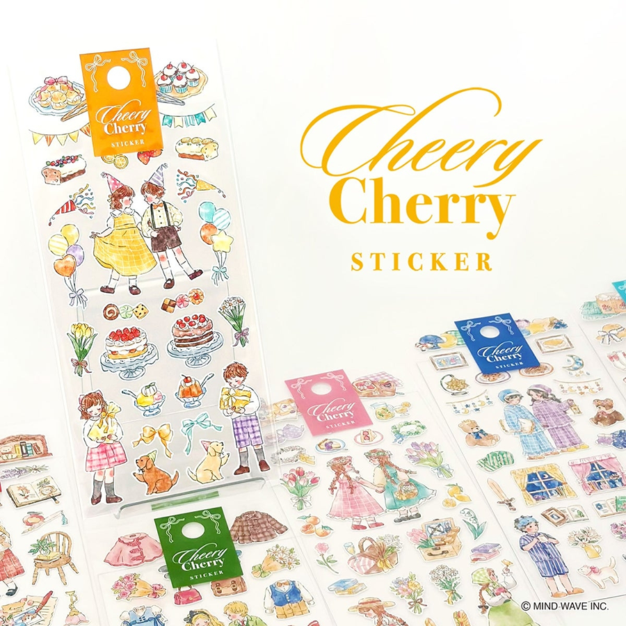 씰 마인드웨이브 치어리 체리 스티커 cheery cheery 6종