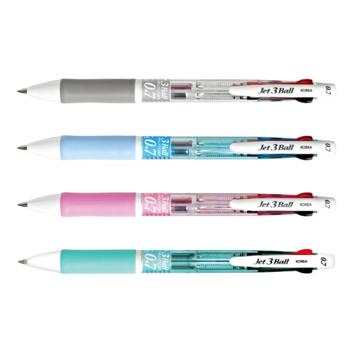자바 제트3볼 멀티펜 0.7 3색펜 유성펜 볼펜